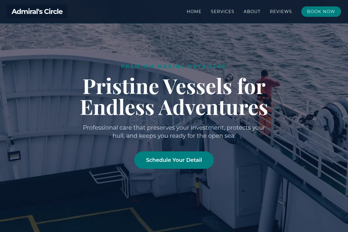 Nautical Boat Cleaning